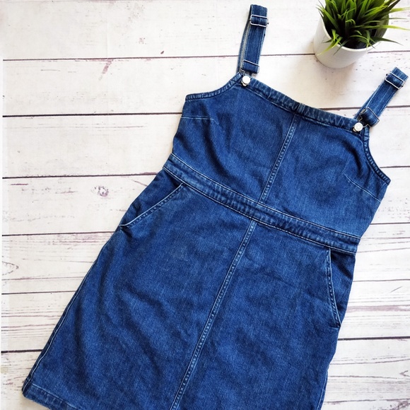 Madewell Dresses & Skirts - MADEWELL Blue Denim Hillview Overall Dress Size 12